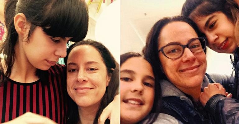 Silvia Abravanel com as filhas Luana e Amanda - Instagram/Reprodução