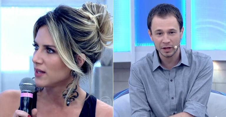 Giovanna Ewbank e Tiago Leifert no 'Encontro' - Reprodução/ TV Globo