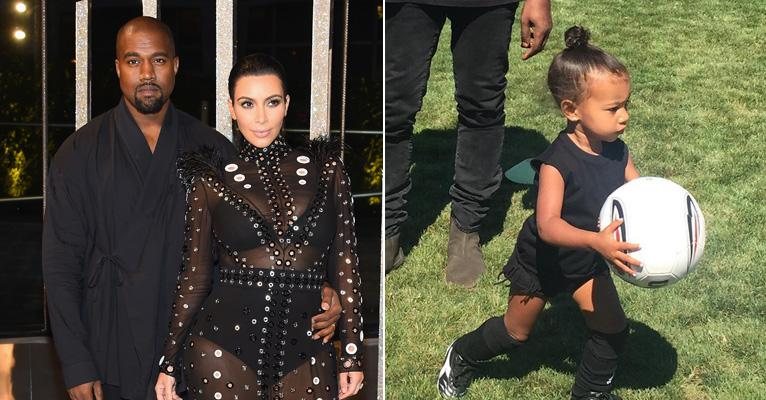 Kim Kardashian mostra North West jogando futebol - Getty Images/Instagram