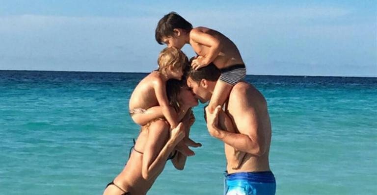 Gisele Bündchen e Tom Brady com os filhos Benjamin e Vivian - Instagram/Reprodução