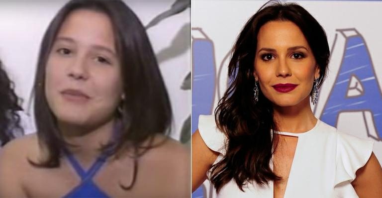 Juliana Knust: em 1997 e em 2015 - Reprodução Video Show/ TV Globo