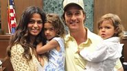 Camila Alves e Matthew McConaughey com os filhos Vida e Livingston - Instagram/Reprodução