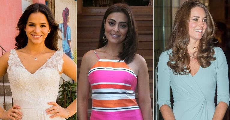 Bruna Marquezine, Juliana Paes e Kate Middleton - AgNews/Getty Images