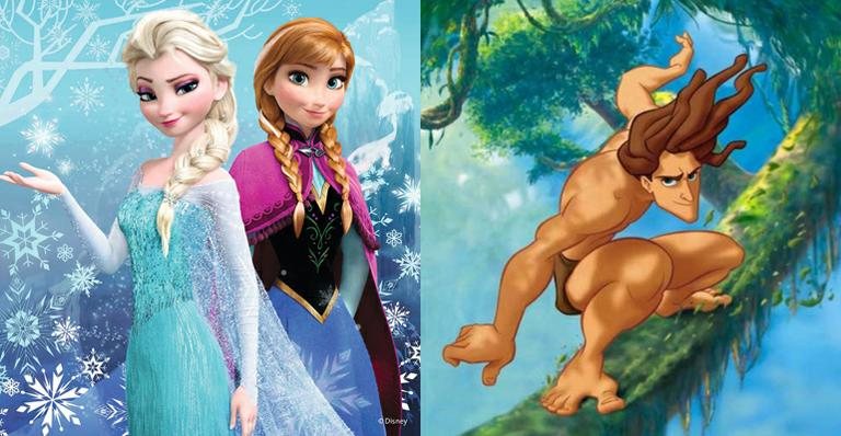 Frozen e Tarzan - Reprodução/ Disney