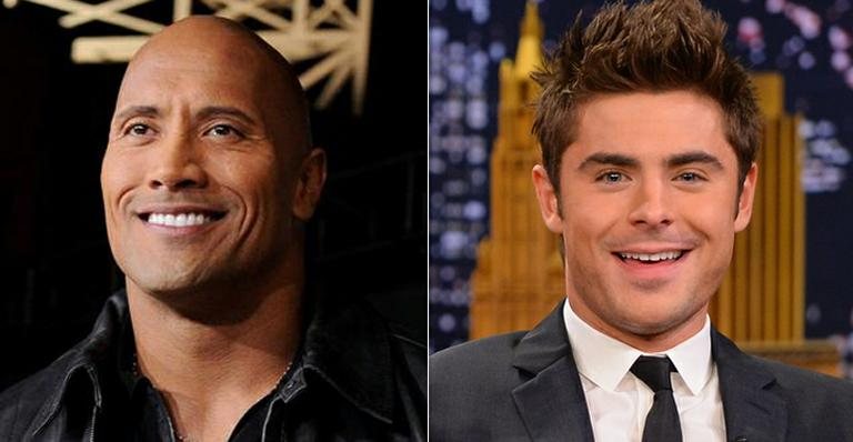 Dwayne Johnson e Zac Efron estão confirmados no elenco de 'SOS Malibu' - Getty Images