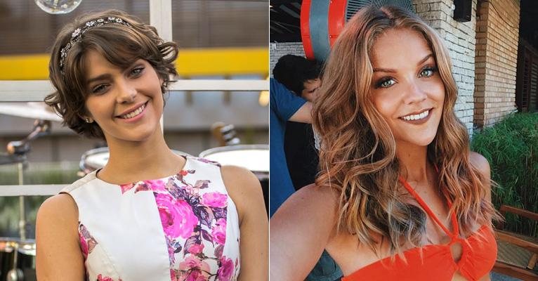 Isabella Santoni e Gabi Lopes pulam de paraquedas - Divulgação TV Globo/Instagram