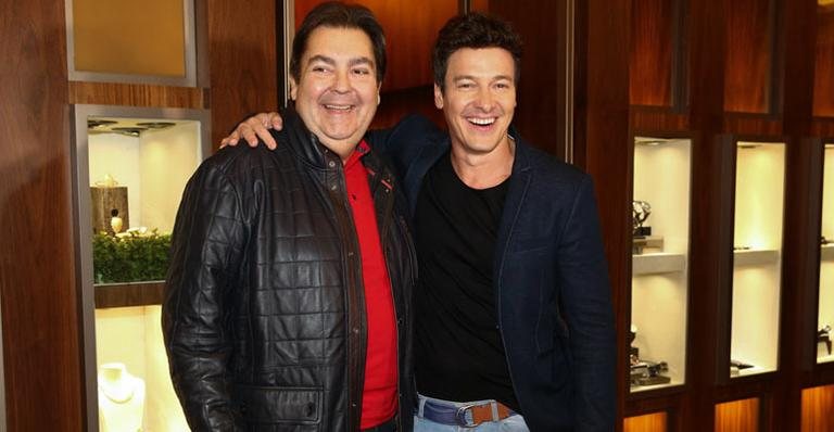 Faustão e Rodrigo Faro se encontram em evento - Manuela Scarpa / Photo Rio News