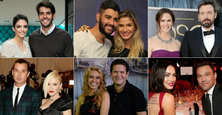 Casais famosos se separaram em 2015 - Getty Images/Agnews/Divulgação