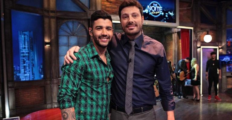 Gusttavo Lima e Danilo Gentili - Leonardo Nones / SBT