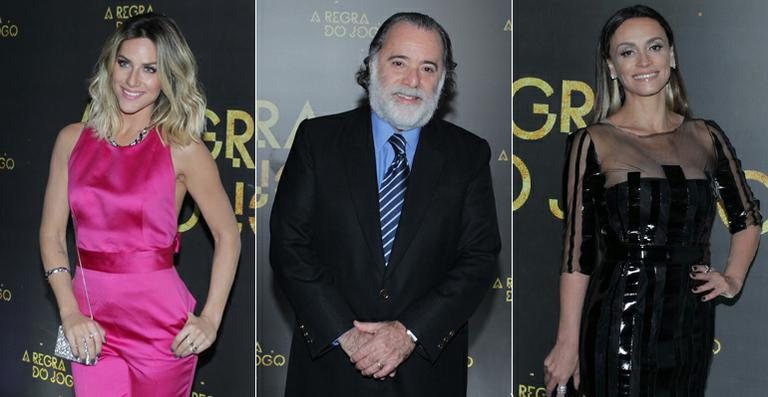 Looks dos vips na festa da novela A Regra do Jogo - Alex Palarea, Felipe Assumpçãoe Marcello Sá Barretto / AgNews