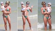 Mirella Santos exibe corpo sarado em dia de praia com a filha - Dilson Silva/AgNews