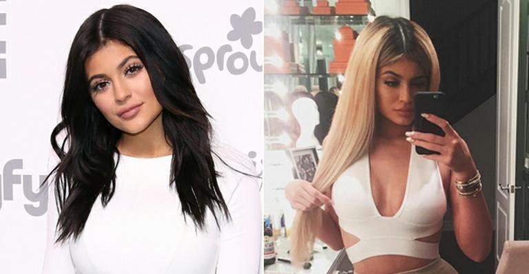 Kylie Jenner muda o visual e adere aos fios loiros - Getty Images/ Reprodução/Instagram