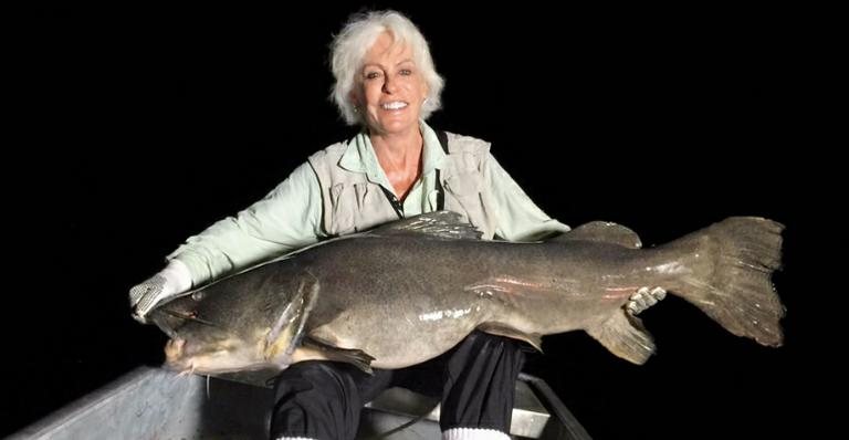 Ana Maria Braga pesca peixão de 40kg - TV Globo/Reprodução