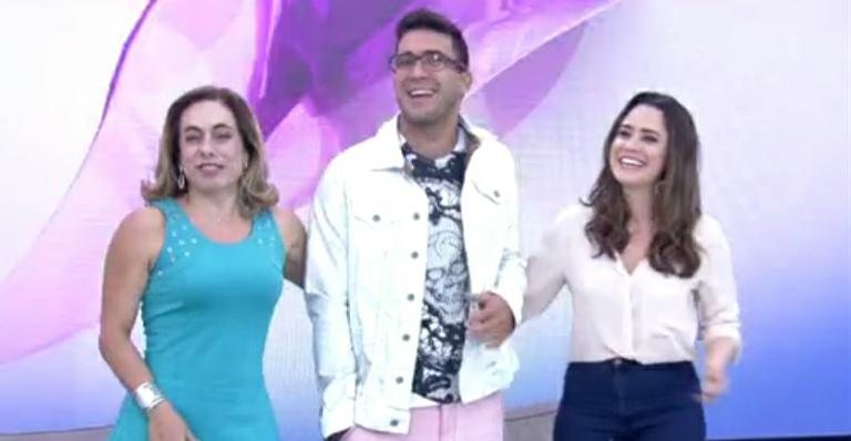 Cissa Guimarães, André Marques e Fernanda Vasconcellos no Mais Você - TV Globo/Reprodução