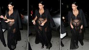 Grávida, Kim kardashian aposta em look transparente para desfile - AKM-GSI