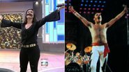 Com direito a bigode, Fátima Bernardes presta homenagem a Freddie Mercury no Encontro - TV Globo/Reprodução