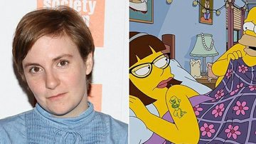 Os Simpsons: Lena Dunham aparece na cama de Homer - Getty Images/Reprodução