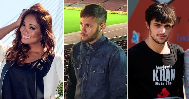 Carol Nakamura, Neymar e Felipe Simas - Divulgação/TV Globo