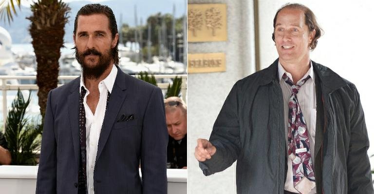 Matthew McConaughey em maio e em outubro de 2015 - Getty Images e AKM-GSI