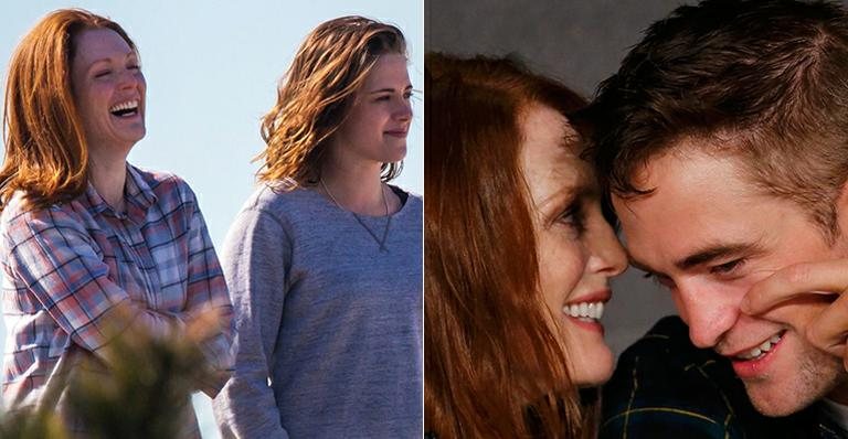 Juliane Moore: com Kristen e com Robert - Divulgação/ Reuters