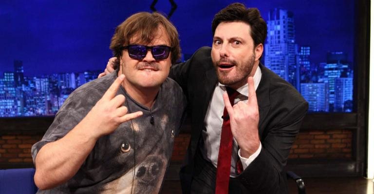 Jack Black participa do The Noite com Danilo Gentili - Leonardo Nones/SBT