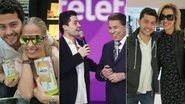 Felipe Ventura com Adriane Galiesteu, Silvio Santos e Claúdia Raia - Divulgação