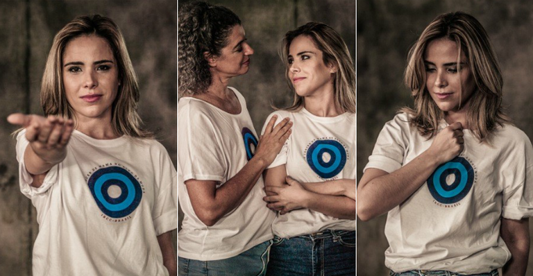 Wanessa Camargo posa para a campanha “O Câncer de mama no alvo da moda” - Divulgação