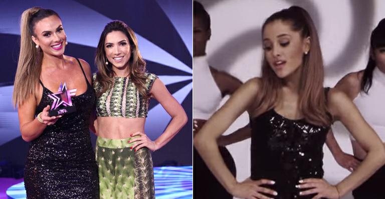 Nicole Bahls se transforma na Ariana Grande no 'Máquina da Fama' - Leonardo Nones/SBT e Reprodução