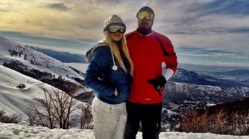 Aline Gotschalg e Fernando Medeiros em Bariloche - Instagram/Reprodução