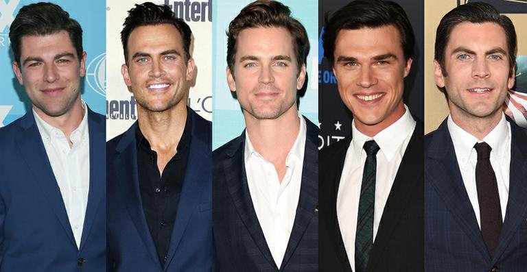 Max Greenfield, Cheyenne Jackson, Matt Bomer, Finn Wittrock e Wes Bentley - Getty Images