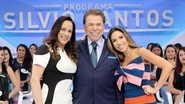 Silvio Santos com Patrícia e Silvia Abravanel - Lourival Ribeiro/SBT