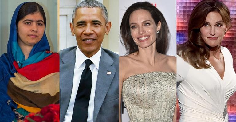 Malala, Obama, Jolie e Caitlyn - Getty Images