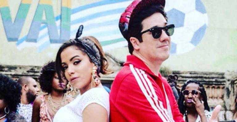 Jota Quest grava clipe com Anitta e Nile Rodgers - Reprodução/ Instagram