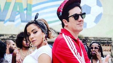 Jota Quest grava clipe com Anitta e Nile Rodgers - Reprodução/ Instagram