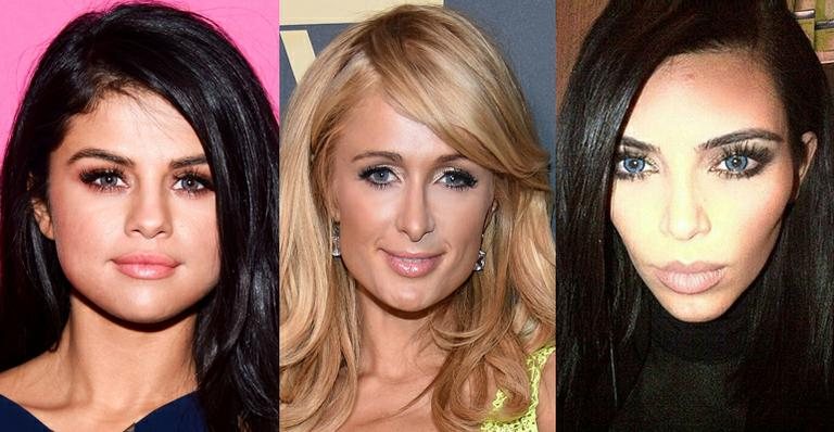 Selena Gomez, Paris Hilton e Kim Kardashian - Getty Images/ Reprodução Instagram