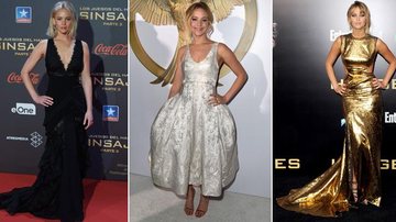 Jogos Vorazes: Os looks de Jennifer Lawrence nas pré-estreias dos 4 filmes - Getty Images