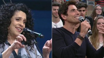 Reynaldo Giannechini e Gal Costa - Reprodução TV Globo