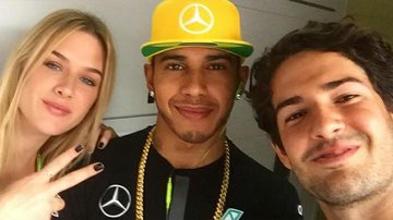 Casal Pato e Fiorella tietam Lewis Hamilton - Reprodução Instagram