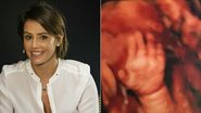 Deborah Secco mostra ultrassom da filha Maria Flor escondendo o rosto com a mão - João Cotta/TV Globo e Instagram/Reprodução