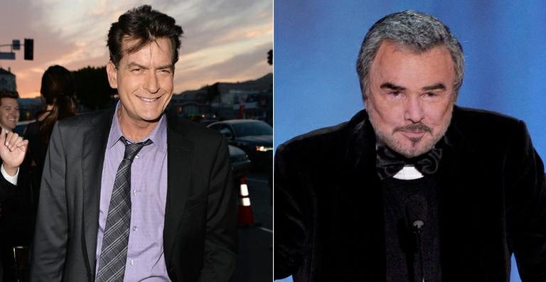 Charlie Sheen e Burt Reynolds - Getty Images