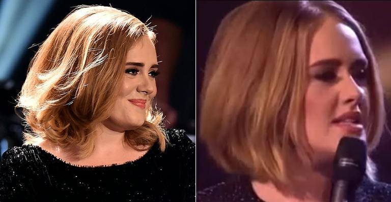 Adele exibe novo visual - Getty Images e Reprodução