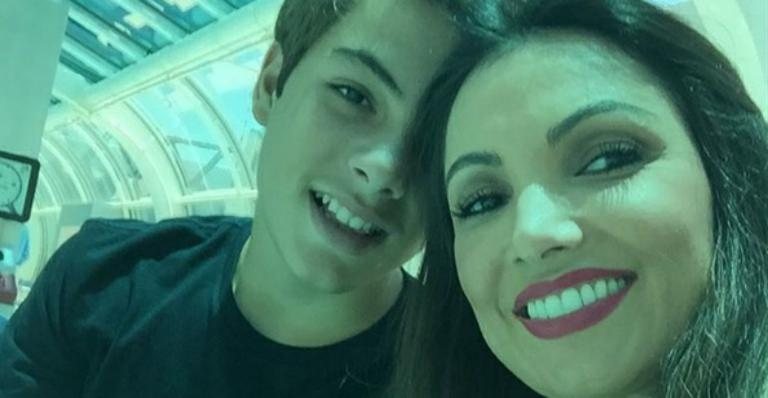 Patrícia Poeta e o filho Felipe - Instagram/Reprodução