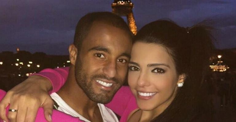 Lucas Moura e Larissa Saad - Reprodução/Instagram