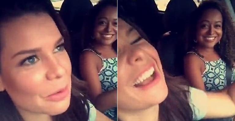 Fernanda Souza e Aretha Oliveira - Reprodução / Snapchat