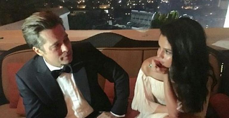 Brad Pitt e Selena Gomez - Reprodução/Instagram