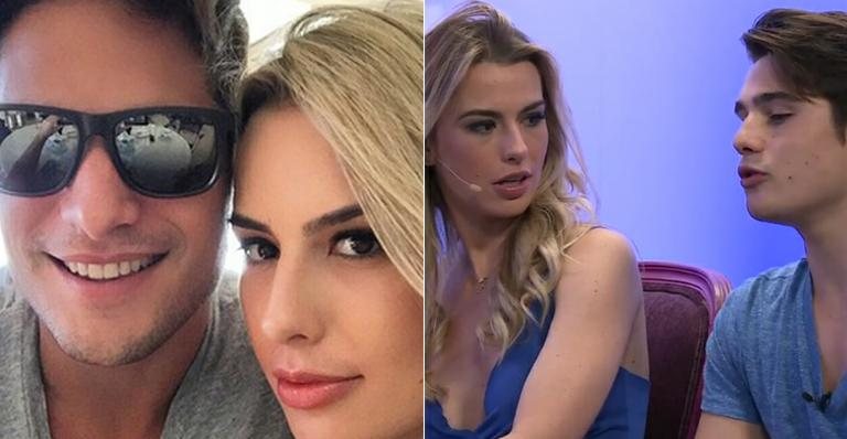 Fernanda Keulla com André Martinelli e Nicolas Prattes - Instagram/Reprodução e TV Globo