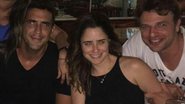 Fernanda Vasconcellos se diverte com o atual, Cássio Reis, e o ex-namorado André Marques - Reprodução/ Instagram