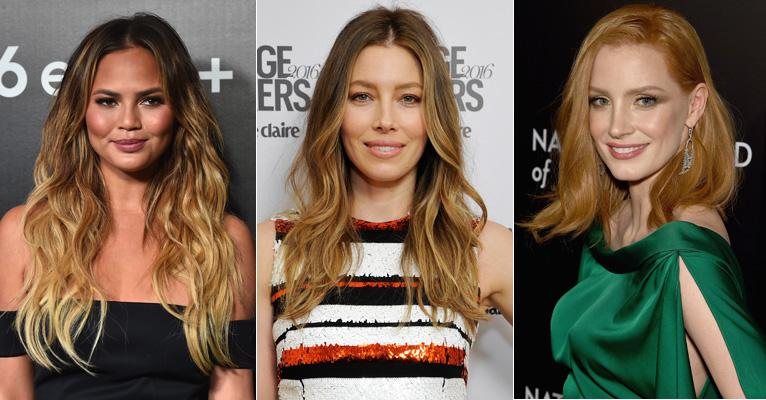 Chrissy Teigen, Jessica Biel e Jessica Chastain - Getty Images