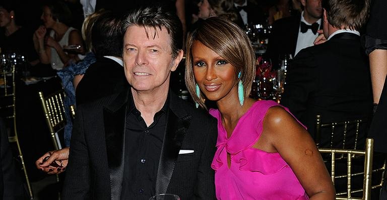 David Bowie e Iman em uma de suas últimas aparições públicas - Getty Images