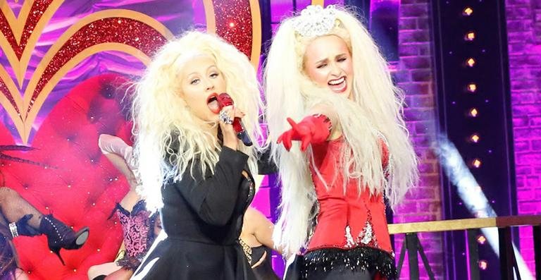 Christina Aguilera revive 'Lady Marmalade' ao lado de Hayden Panettiere - Reprodução